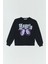 Angel ve Kelebek Baskılı Kız Çocuk Sweatshirt 1