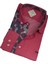 Pamuklu Kırmızı Uzun Kollu Erkek Gömlek (Slim Fit Kalıp) 2
