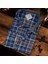 Pamuklu Lacivert Uzun Kollu Erkek Gömlek (Slim Fit Kalıp) 1