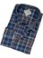 Pamuklu Lacivert Uzun Kollu Erkek Gömlek (Slim Fit Kalıp) 2