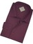 Pamuklu Bordo Uzun Kollu Erkek Gömlek (Slim Fit Kalıp) 2
