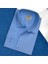 Pamuklu Mavi Uzun Kollu Erkek Gömlek (Slim Fit Kalıp) 1