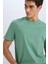 %100 Pamuk New Regular Fit Bisiklet Yaka Basic Düz Kısa Kollu Tişört V7699AZ25SP 4