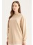 Regular Fit Bisiklet Yaka Basic Düz Sweatshirt Tunik A9529AX25SP 1