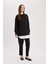 Regular Fit Bisiklet Yaka Basic Düz Sweatshirt Tunik A9529AX25SP 2