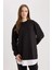 Regular Fit Bisiklet Yaka Basic Düz Sweatshirt Tunik A9529AX25SP 3