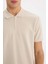 Regular Fit Polo Yaka Fermuarlı Kısa Kollu Polo Tişört E4233AX25SM 4