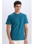 %100 Pamuk New Regular Fit Bisiklet Yaka Basic Düz Kısa Kollu Tişört V7699AZ25SP 1