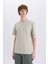 %100 Pamuk New Regular Fit Bisiklet Yaka Basic Düz Kısa Kollu Tişört V7699AZ25SP 3