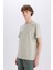 %100 Pamuk New Regular Fit Bisiklet Yaka Basic Düz Kısa Kollu Tişört V7699AZ25SP 4
