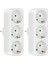 Çoklu Priz, Kablosuz, 250V/16A Soket Adaptörü, Portatif Prizler, 3680W Dönüştürücü Soket Eu Fiş, 2'li Paket (Yurt Dışından) 1