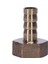Altın Pirinç Bağlantı Elemanı 10MM Hortum Dikeni 1/2 "npt Dişi Konu Düz Konnektör (Yurt Dışından) 1