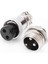 2x GX16 Havacılık Konektörü 2-Pin 400 V Vida Tipi Erkek ve Dişi Butt Kablo Konektörü Havacılık Fişi Soketli Konnektör (Yurt Dışından) 2
