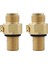 2x M18X1.5 Co2 Valf Adaptörü Değiştirilebilir Transverter Soda Makinesi Değiştirilebilir Valf Için Uygun, CGA320 Için (Yurt Dışından) 3