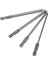 16 Adet Uzun Manyetik Tornavida Uçları Seti Oluklu + + Altıgen + Torx Matkap Ucu Seti 1/4 Inç Hex 100MM Uzunluk (Yurt Dışından) 1