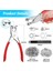 642 Adet Grommet Alet Kiti 1/2 Inç Kuşgözü Kiti, 320 Adet Halkalı Grometler, 320 Adet Yıkayıcılar ve Grommet Kuşgözü Pense (Yurt Dışından) 2