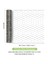 Tavuk Teli 16.9 Inç x 49.2 Feet Altıgen Galvanizli Örgü Kümes Hayvanları Tel Örgü Bahçe Çit Bariyeri Pet Eskrim Için (Yurt Dışından) 3