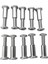 20 Adet Vida Sonrası Fit 5/16 Inç (8mm) Delik Çapı Erkek M6X20MM Kadın M6X18MM Kemer Tokası Bağlama Cıvataları Deri Raptiye (Yurt Dışından) 1