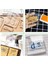 12 Adet Damga Blokları Akrilik Şeffaf Damgalama Blokları Araçları Scrapbooking El Sanatları Yapımı Için Izgara Çizgileri ile (Yurt Dışından) 4
