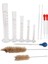 Dereceli Silindir Seti, Pipetli/karıştırma Çubuklu/temiz Fırçalı Borosilikat Cam Ölçüm Silindirleri (Yurt Dışından) 2