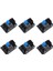 6x 3-Pin 4-Pin Fan Adaptörü Pwm Pc Kasa Soğutma Fanı Hub 8 Yollu Splitter 12 V Hız Kontrol Cihazı 6-Pin Güç Bağlantı Noktası ile (Yurt Dışından) 1