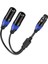 Xlr Ayırıcı Kablo, 1 Xlr Dişi 2 Xlr Erkek Y Kablo Dengeli Mikrofon Ayırıcı Kablosu Ses Adaptörü 1 Paket (Yurt Dışından) 1