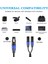 Xlr Ayırıcı Kablo, 1 Xlr Dişi 2 Xlr Erkek Y Kablo Dengeli Mikrofon Ayırıcı Kablosu Ses Adaptörü 1 Paket (Yurt Dışından) 4
