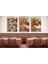 Osmanlı Panayır Minyatür 50 x 70 Çerçeveli Üçlü Pano Set 1