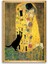 Öpücük ve Kedi 50 x 70 Çerçeveli 2 Li Pano Set 3