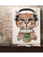 Gift Kahve Içen Kedi Tasarımlı Kanvas Tablo 70X100CM-1 1