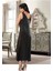 Siyah Dantelli Saten Gecelik - 085 1