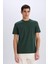 %100 Pamuk New Regular Fit Bisiklet Yaka Basic Düz Kısa Kollu Tişört V7699AZ25SP 3