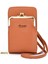 Cep Telefonu Çantası Kadın Basit Cüzdan Çift Fermuarlı Çanta Lychee Desen Tek Omuz Crossbody Çanta Kadın (Yurt Dışından) 1