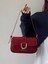 Kadınlar Için Üst Düzey Çanta, Retro Bordo At Nalı Tokası Moda El Koltuk Altı Çantası, Omuz Crossbody Çantası (Yurt Dışından) 3
