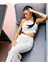 Kadın Örgü Desenli Crop Top ve Etek Takımı 3