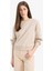Boxy Fit Bisiklet Yaka Basic Düz Kalın Sweatshirt E4732AX25SP 3