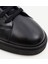 Örgü Detaylı Deri Sneakers 2