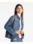 Çift Cep Detaylı Denim Gömlek 2