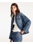 Çift Cep Detaylı Denim Gömlek 3