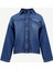 Çift Cep Detaylı Denim Gömlek 5