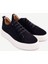 Silikon Kabartmanlı Deri Bağlı Sneakers 4