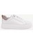 Silikon Kabartmanlı Deri Bağlı Sneakers 1