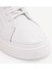 Silikon Kabartmanlı Deri Bağlı Sneakers 2