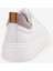 Silikon Kabartmanlı Deri Bağlı Sneakers 3