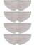 Mop Pad 4 Paket Mikrofiber Bez S6 Pure Maxv S5 Max Robot Süpürge Yedek Parçası (Yurt Dışından) 1