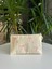Pembe Kurdele Baskılı Hambez Clutch Çanta 1