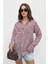 Kadın Gömlek Oversize Boyfriend Cepli Gömlek 4