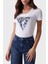S S Cn Triangle Pamuklu Slim Fit Çiçek Desenli Üçgen Logolu T Shirt W5RI00J1314 Bayan T Shirt W5RI00 J1314 G011 1