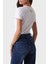 S S Cn Triangle Pamuklu Slim Fit Çiçek Desenli Üçgen Logolu T Shirt W5RI00J1314 Bayan T Shirt W5RI00 J1314 G011 2