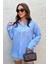Kadın Gömlek Oversize Boyfriend Cepli Gömlek 1